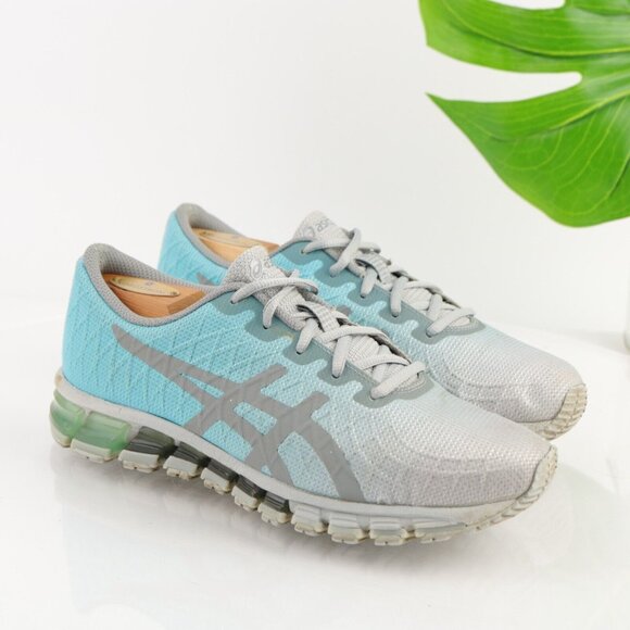 Asics Womens Gel Quantum Running Shoe Size 9 Blue Silver Gray Sneaker Trainer - Picture 12 of 12
